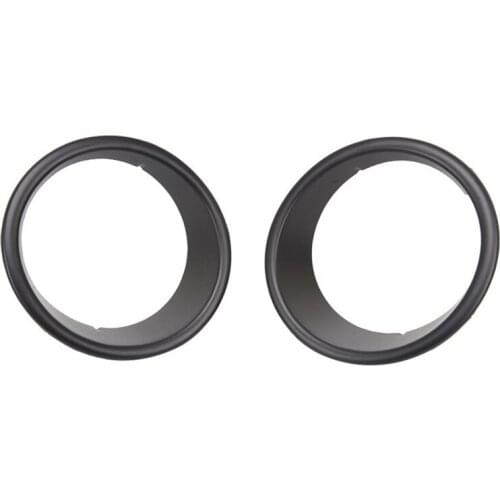 AU04 -ABS Front Light Headlight Trim Cover Bezels Black Car Accessories for Jeep for Wrangler JK 2007-2017