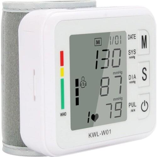 VILECO Medical Wrist Blood Pressure Monitor Automatic Tonometr BP Measurement Presion Arterial Tensiometro Sphygmomanometer