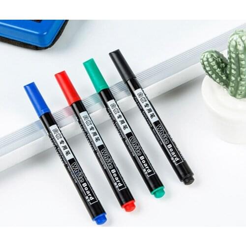 Quick Dry Colorful Whiteboard Pen Plastic Black Writing Pen for White Board Pen Children Study Drawing Pen Office School Supplie