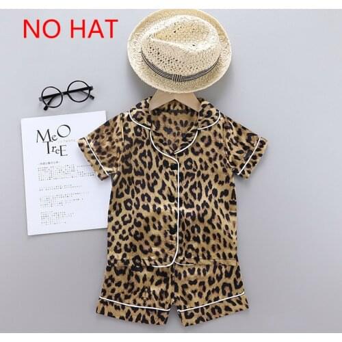 Hot Summer New Toddler Pajamas Baby Boy Girl Sleepwear 2pcs Sets Cute Cartoon Animal Print Short Sleeve Tops+short Pants 1-4Y