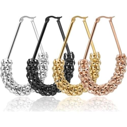 Maxmoon 2018 Fashion 1 Pair A Variety Of Styles Sexy Oversize Big Circle Hoop Earrings Punk Earrings For Women Gold Silver Color