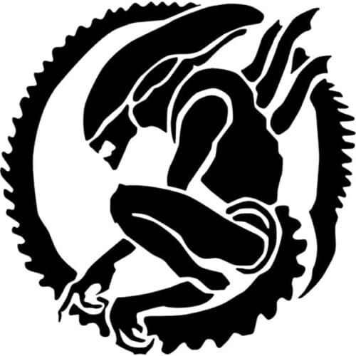 Fashion Alien Auto Sticker Pvc Car Window Bumper Classic Personality Creative Classic Exquisite Decal Customizable Colors