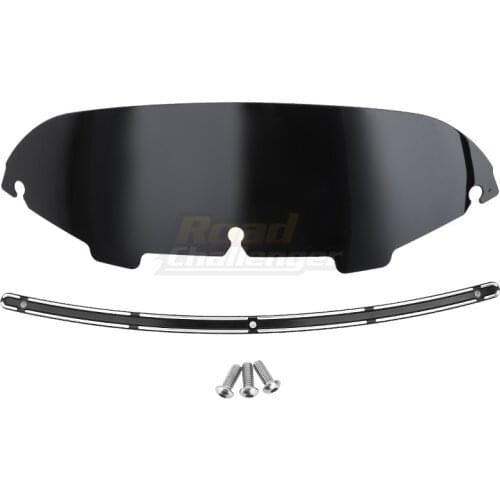 Motorcycle 5'' Windshield Wind Deflector Windscreen Trim CNC For Harley Electra Street Glide FLHX Touring CVO 1996-2013