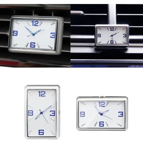 Yolu Car Clock Luminous Mini Automobiles Digital Watch Quartz Clocks Stick-on Auto Ornament Car Accessories for Cars SUV and MPV