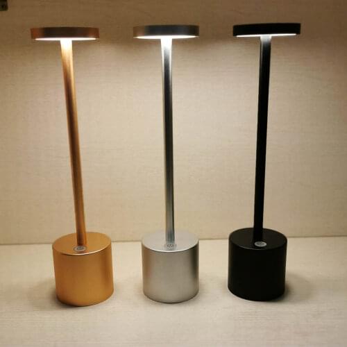 Rechargeable LED Desk Lamp 3 Modes Touch Sensor Portable Desk Lamp With Eye Protection Function Used In Bars Restaurants Home
