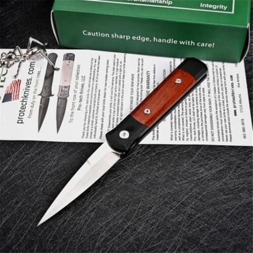 Pro Tech Godfather 920 Side Incision OEM 6061-T6 Space Aluminum Handle 154cm Steel Sharp Blade Camping Survival Kitchen EDC Tool