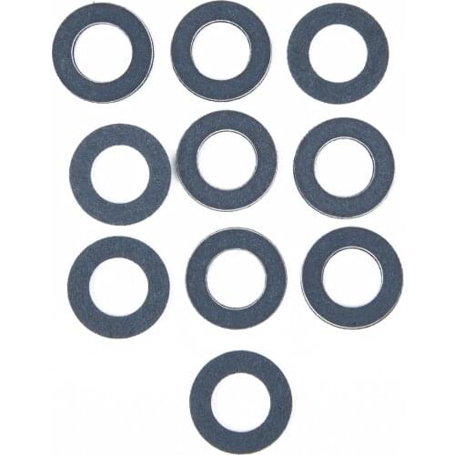 Replacement Washer Gasket Rings 10 PCS Washers Engine Oil Drain Plug Blue 5*0.3*1.7inch O-ring Gasket Plug Gasket Seal Part