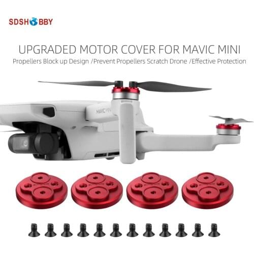 Sunnylife Upgraded Motor Covers Propellers Block-up Scratch-proof Aluminum Alloy Motor Protective Cover for Mavic Mini