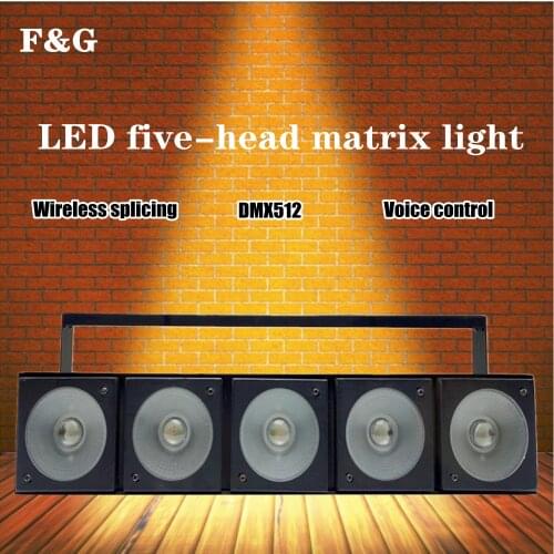 F&G LED wall washer wall stage dot matrix roller shutter light 5X30W RGB 3 in 1 matrix mini bar light Use good decorative lights