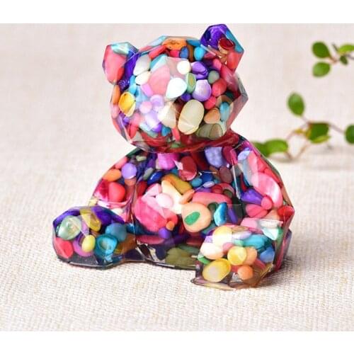 FYJS Unique Many Colors Stone and Resin Pendant for Anniversary Gift Animal Jewelry
