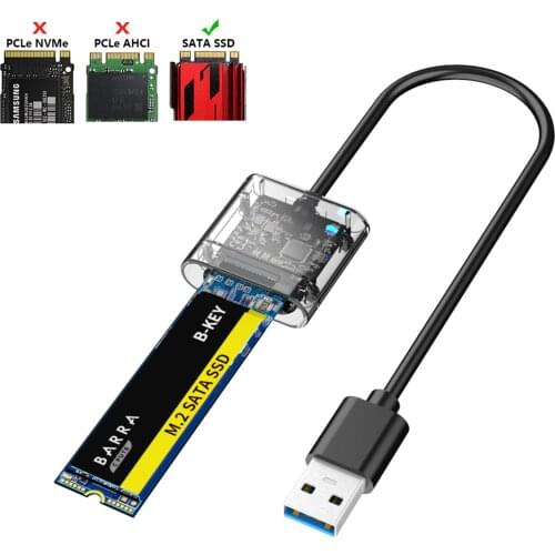 USB 3.0 To M.2 NGFF SSD Enclosure Adapter M.2 Enclosure High-speed Excellent Adapter For PCI-E SATA M.2 SSD Dropshipping