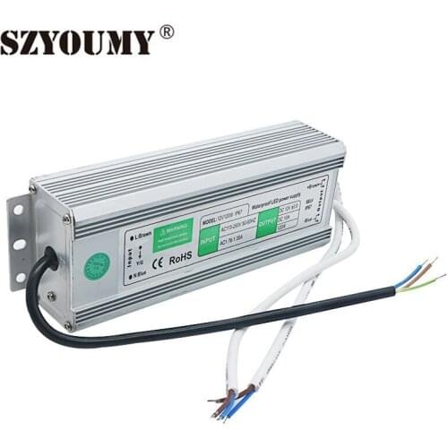 SZYOUMY 20pcs/lot 12V 120W IP67 Waterproof Led Power Supply Ac 110-260V to Dc12v Led Transformer Suitable For Led Strip Lights