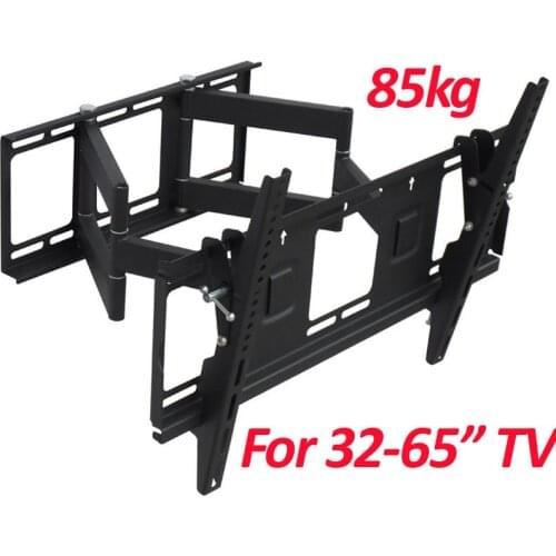 DL-D-114MH Universal 30"-65"85kg 600x400 heavy duty swing arm retractable LCD PLASMA full motion tv bracket lcd wall mount