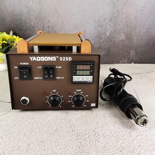 Yaogong 929D 9 Inch 2-in-1 Screen LCD Screen Removal Computer Repair Hot Air Gun Desoldering Station Splitter Mobile Phone