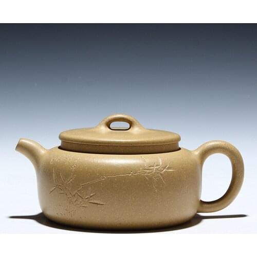 Yixing gold Mansheng teapot mud wells bar pot 230 ml gift Teapot Tea Kung Fu mixed batch of special offer