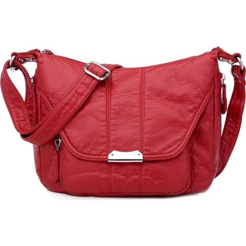 Handbags Women Famous Brands Female Soft pu Leather Shoulder Bag Solid Ladies Messenger bag Tote Bags Travel Bolsa Feminina New