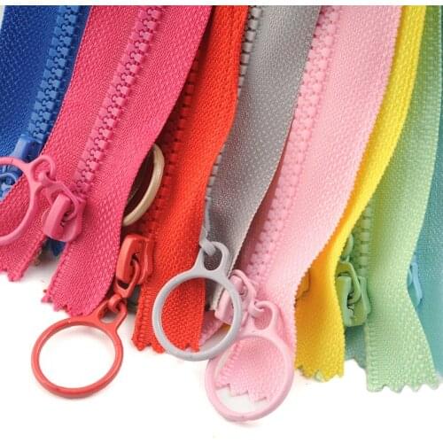 2PCS Colorful Resin Closed Zipper Coin Purse Pen Case Zipper Pocket Small Zipper Kids Clothes Decoration Accessories TJ4259