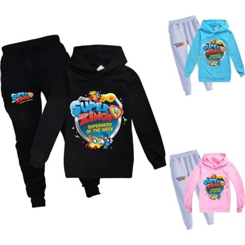 2020 Super Zings Clothes Spring Cool Kids Hoodies Boys hoodies SuperZings Sweatshirt Autumn Children Tops pants 2pc