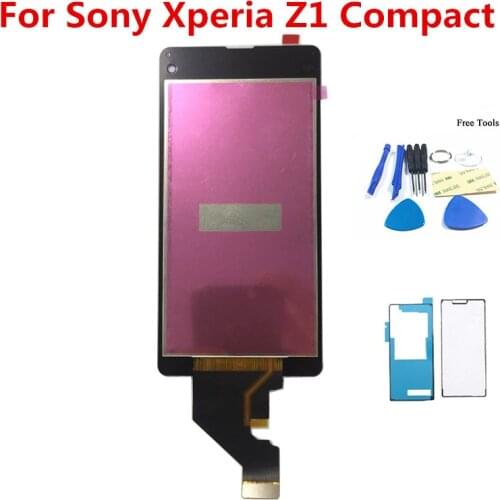 4.3 inch LCD Display Touch Screen Digitizer Assembly Replacement Part For Sony Xperia Z1 Compact Z1 mini D5503 M51w