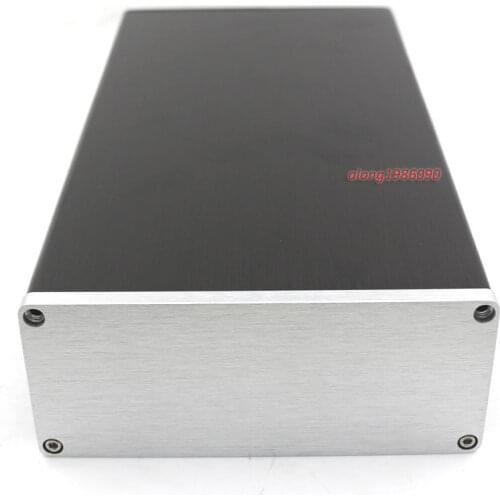 Aluminum Power Amp Enclosure Preamp Case Amplifier PSU DAC Box 130*55*250MM