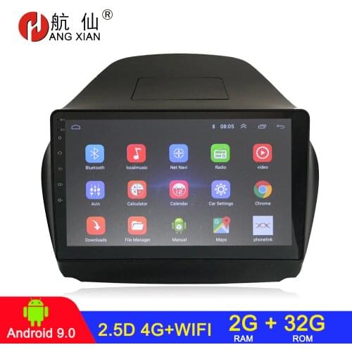 Android 9.0 radio 2 din car radio car stereo For HYUNDAI IX35 Tucson 2010-2016 autoradio car audio 2G+32G 4G internet