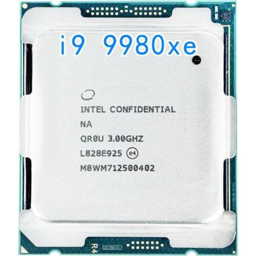 Intel Core i9 9980XE Extreme Edition Processor 18 Cores up to 4.4GHz Turbo Unlocked LGA2066 X299 Series 165W Processors (999AD1)