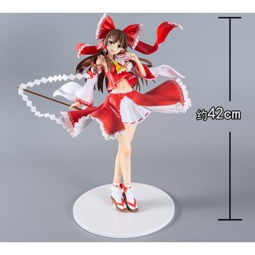 FREEing Touhou Project Reimu Hakurei 1/4 Scale PVC Action Figure 42CM Anime Sexy Girl Figure Collection Model Toys Doll Gift