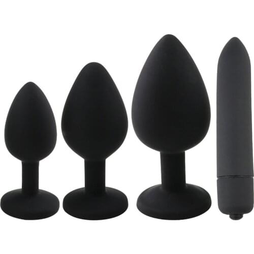 Dildo Penis Soft Anal Plug Sex toy Jewelry Silicone Metal Butt Plug Soft Buttplug Anal Toys Vibrator Masturbator Dildo for Anal