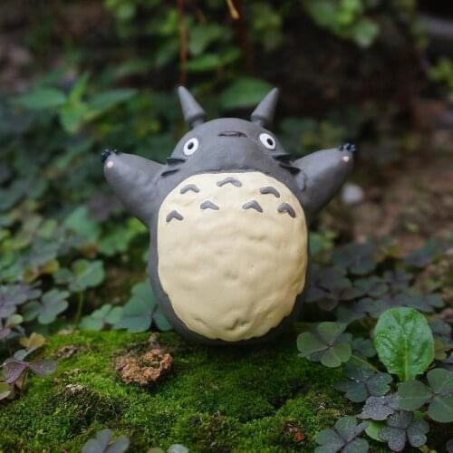 Fairy Garden Supplies Miniature Big Totoro Spreads his Arms Ghibli Studio Figurine Terrarium Accessories DIY Mini Garden