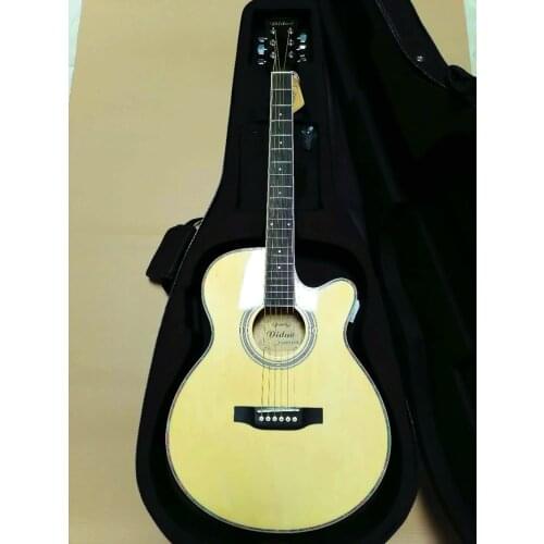 40 Inch Acoustic Guitar Rosewood Fingerboard Guitarra With Guitar Strings Include Hardcase