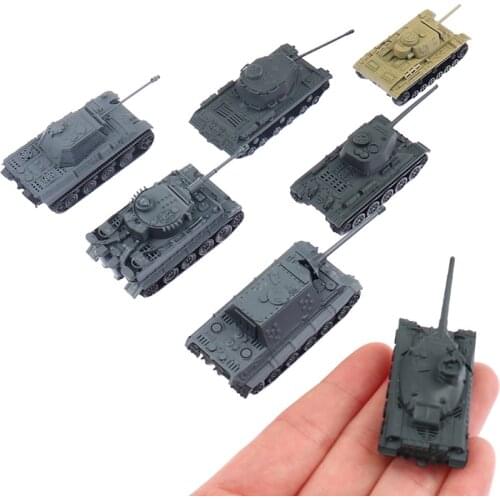 1:144 Model Toy 4D Sand Table Plastic Tiger Tanks World War II Germany Tank Random