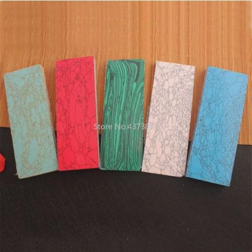 Artificial Turquoise DIY knife handle material, catapult resin Patch material DIY outdoor hand grip pine stone decorative sheet
