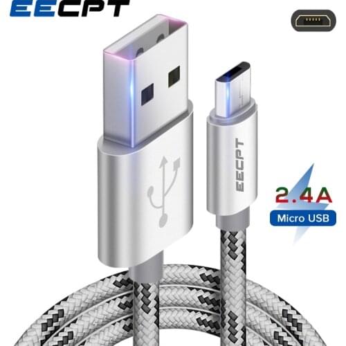 EECPT Micro USB Cable Quick Charge Microusb Charger Cable for Samsung S7 S6 Xiaomi Redmi 4 Note 5 Android Mobile Phone Wire Cord
