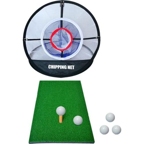 Golf Hitting Pop UP Indoor Outdoor Chipping Pitching Cages Mats Practice Easy Net Golf Training Aids Practice Easy Net Accessory