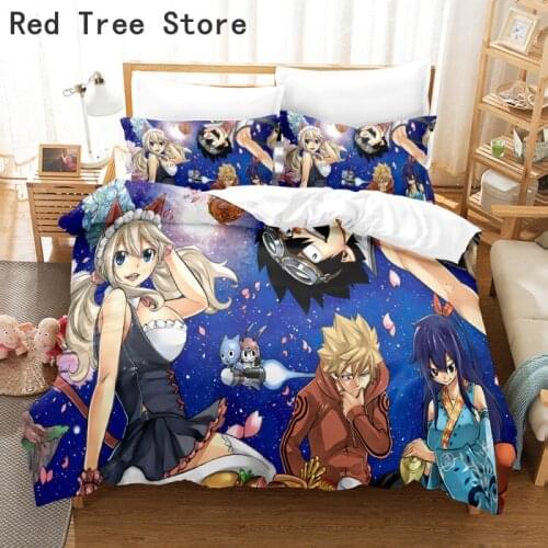 Fashion Anime Edens Zero 3D Printed Bedding Set Teens Child Duvet Cover Pillowcase Bedclothes Home Decor High Quality Custom Set
