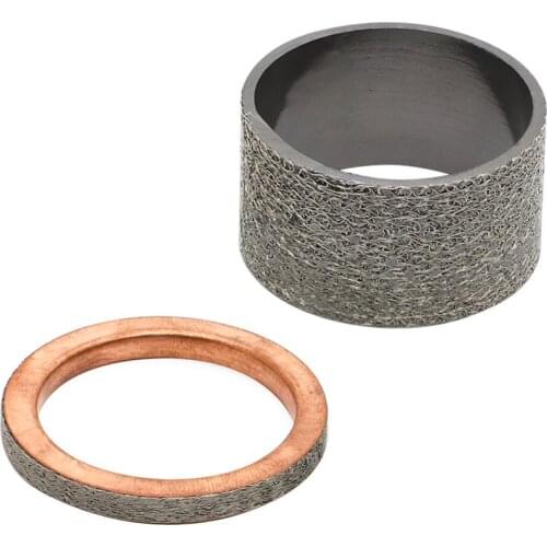 EXHAUST PIPE AND MUFFLER GASKETS KIT Set for Yamaha Warrior 350 YFM350X ATV 1987 - 2004