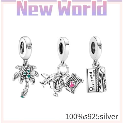 Hot style 100%S925 sterling silver new design sense pendant charm is suitable for sending women creative classic beads