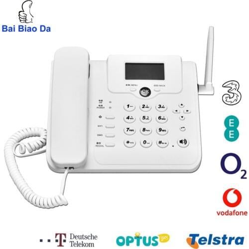 Mobile 4G Wifi Router Unlocked Voice Call Telephone Volte Landline Wifi Hotspot Desk Sim Card Slot Fixed Phone External Antenna