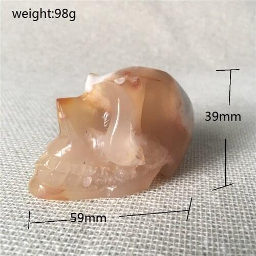 Natural cherry blossom agate quartz crystal for sale Stones and crystals home decoration decorative crystal skulls