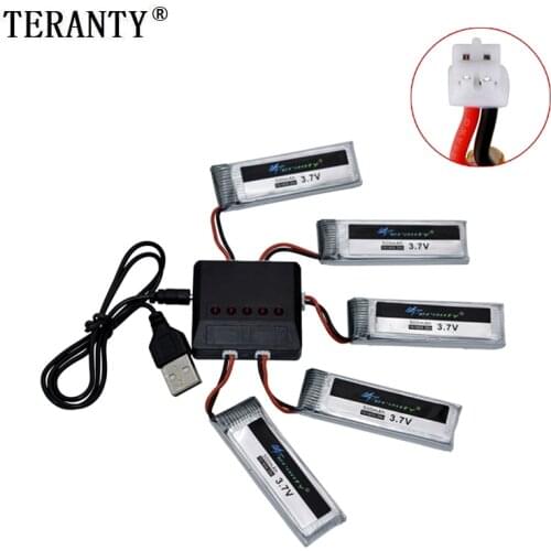 Original 3.7V 4.2V 500mAh Lithium Battery with PH2.0 Plug For RC Helicopter Drone Spare Part 1S Rechargeable Battery Sets 701855