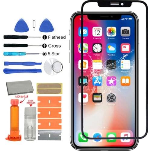 Front Glass Touch Screen Replacement Kit for iPhone X/XR/XS/XS MAX/11/11 PRO