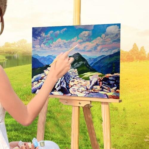 Landscape Old Trenches Paint By Numbers Package Acrylic Paints 40*50 Boards By Numbers Decorative Paintings For Children Art