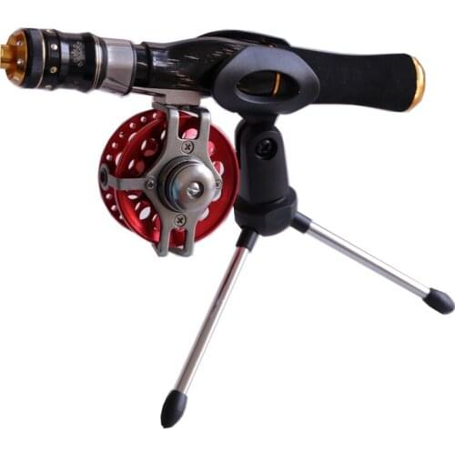 180° rotation Winter Fishing Microphone Mic Stand Tripod Bracket Portable Zinc Alloy Desktop Table Adjustable Holder Rod