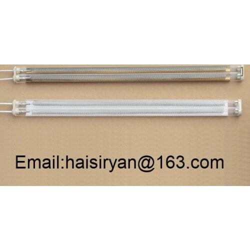 180 degree white reflector medium wave IR emitter halogen lamp system quartz bulbs heating pipe infrared radiant heater tube