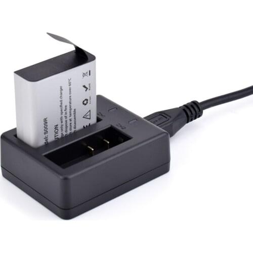 3.85V 1200mAh Li-ion Replacement Battery with 2in1 Battery Charger Sports Action Camera Kit For Hawkeye Firefly 8S Camera