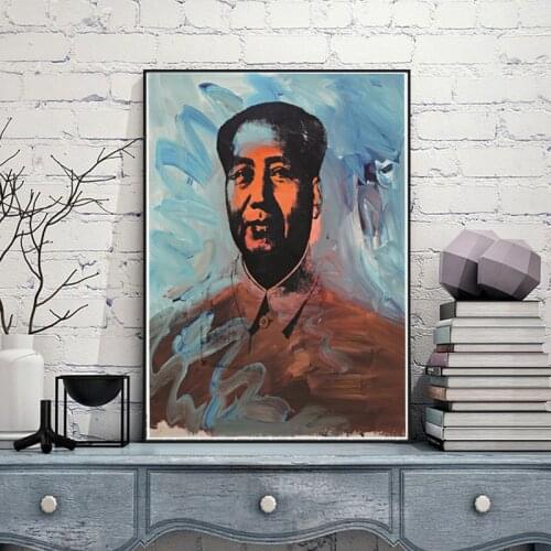 Modern Abstract Mao Oil Painting Canvas Printings Picture Home Decor Wall Art for Living Room Dining Room Unframed