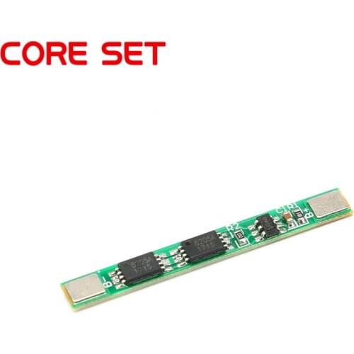2PCS 1S 3.7V 4A li-ion BMS PCM 18650 Battery Charger Protection Board PCB for 18650 lithium ion li Battery Double MOS
