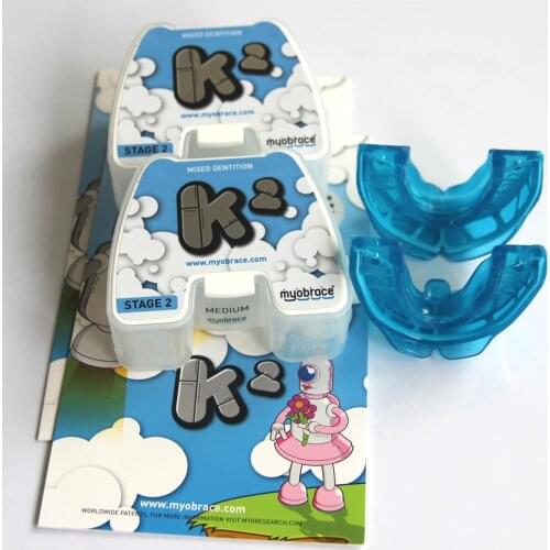 Australian original Myobrace K2 Orthodontic Trainer Appliance for Kids Orthodontic Trainer Open Bite Deep Bite Ages 5 to 8