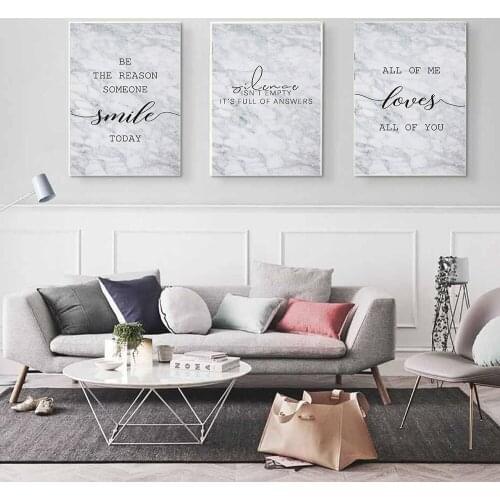 Black White Motivational Love Quote Canvas Posters Inspirational Print Wall Art Pictures For Living Room Painting Decoration