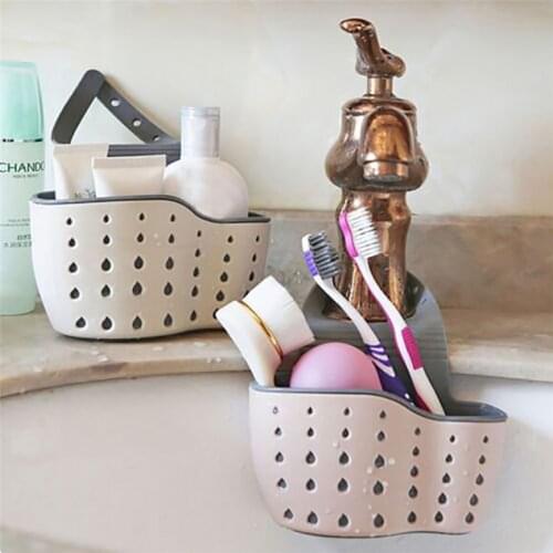 Kitchen Holder Sink Shelf Soap Sponge Drain Rack Bathroom Holder Kitchen Storage Suction Cup Kitchen Organizer Sink Accessories